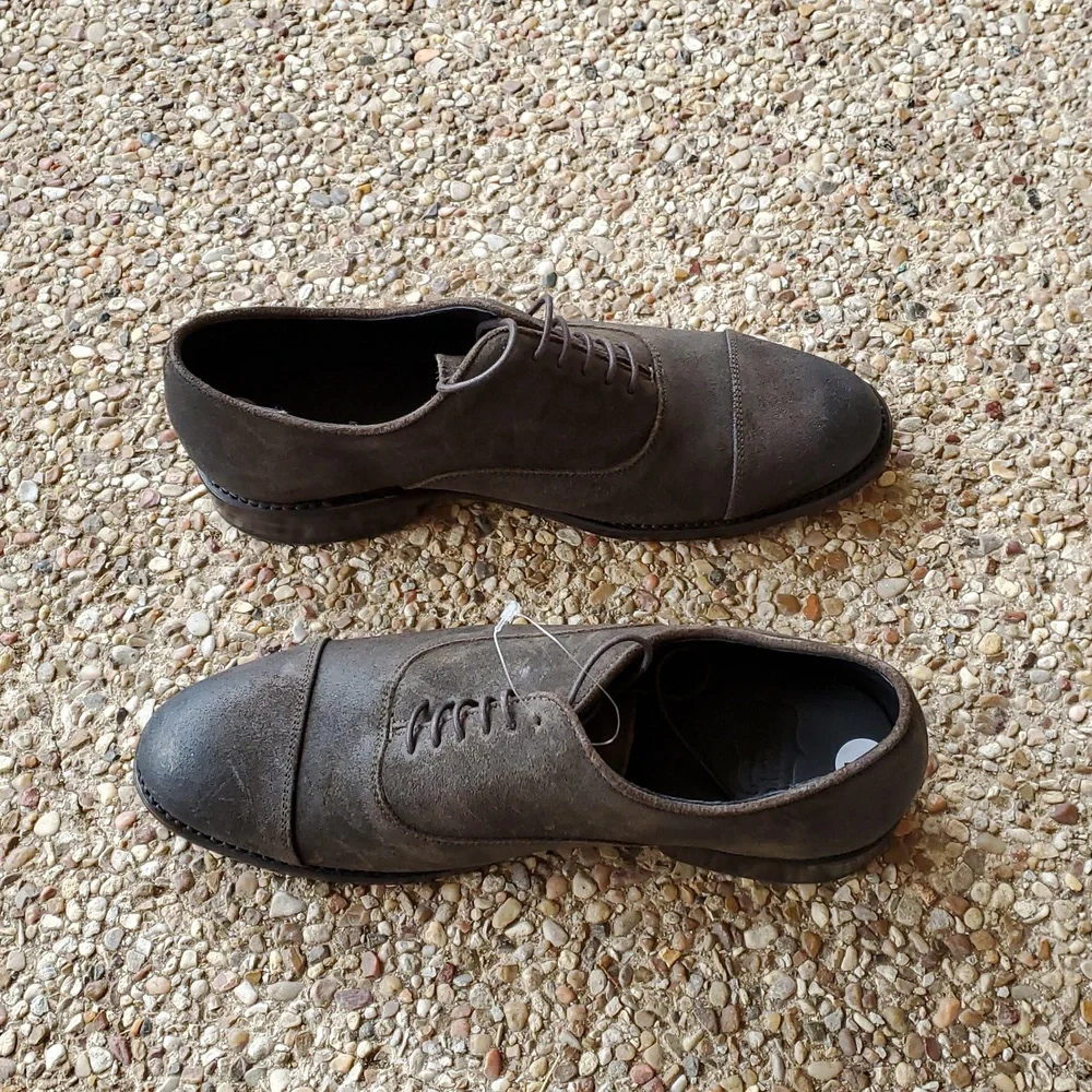 Thursday Boot Company Executive Shoes In Distressed Dark Brown